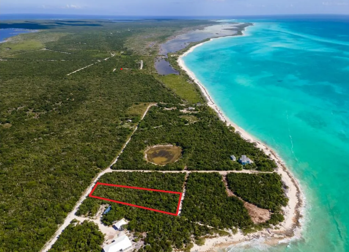 Lot 3 Aerial View — Cabbage Point, Long Island Bahamas